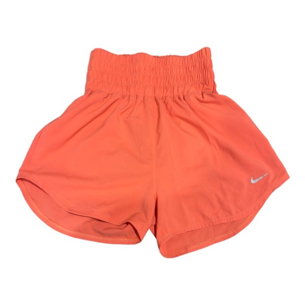 Nike Womens Dri-FIT High Waisted Training Shorts Orange DX6642-814‎ XS NEW